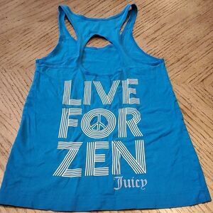Juicy Couture Size Small Tank Top.💙 live for zen